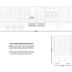 Image of Taylor 1000kW Prime Rated Towable Diesel Generator - Volvo Tier 4 Final TM1250