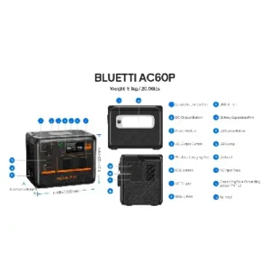 Image of BLUETTI AC60P Portable Power Station 600W 403Wh Premium 60 AC60P