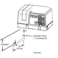 Image of Cummins Onan 90 Degree Tailpipe Kits RV Generator 155-2325