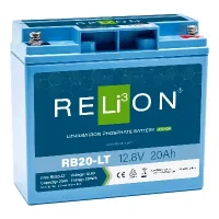 Image of Relion Cold Weather Deep Cycle Lithium Battery 12V 20Ah RB20-LT