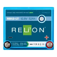 Image of Relion Cold Weather Deep Cycle Lithium Battery 12V 52Ah RB52-LT