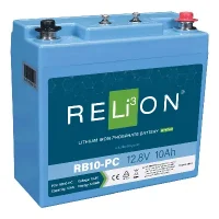 Image of Relion Deep Cycle Lithium Battery 12V 10Ah RB10-PC